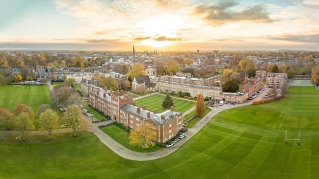 Cambridge aerial view